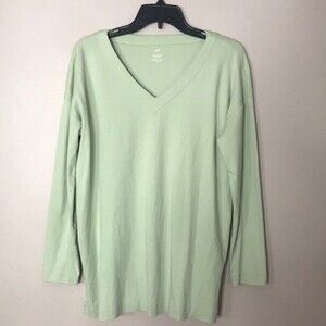 J Jill 100% Supima cotton simply supima v neck tunic‎ size medium